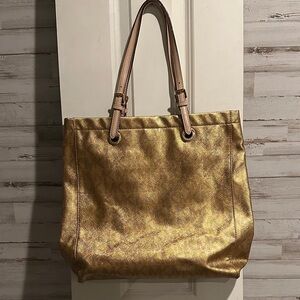 Michael Kors Gold Tote Bag